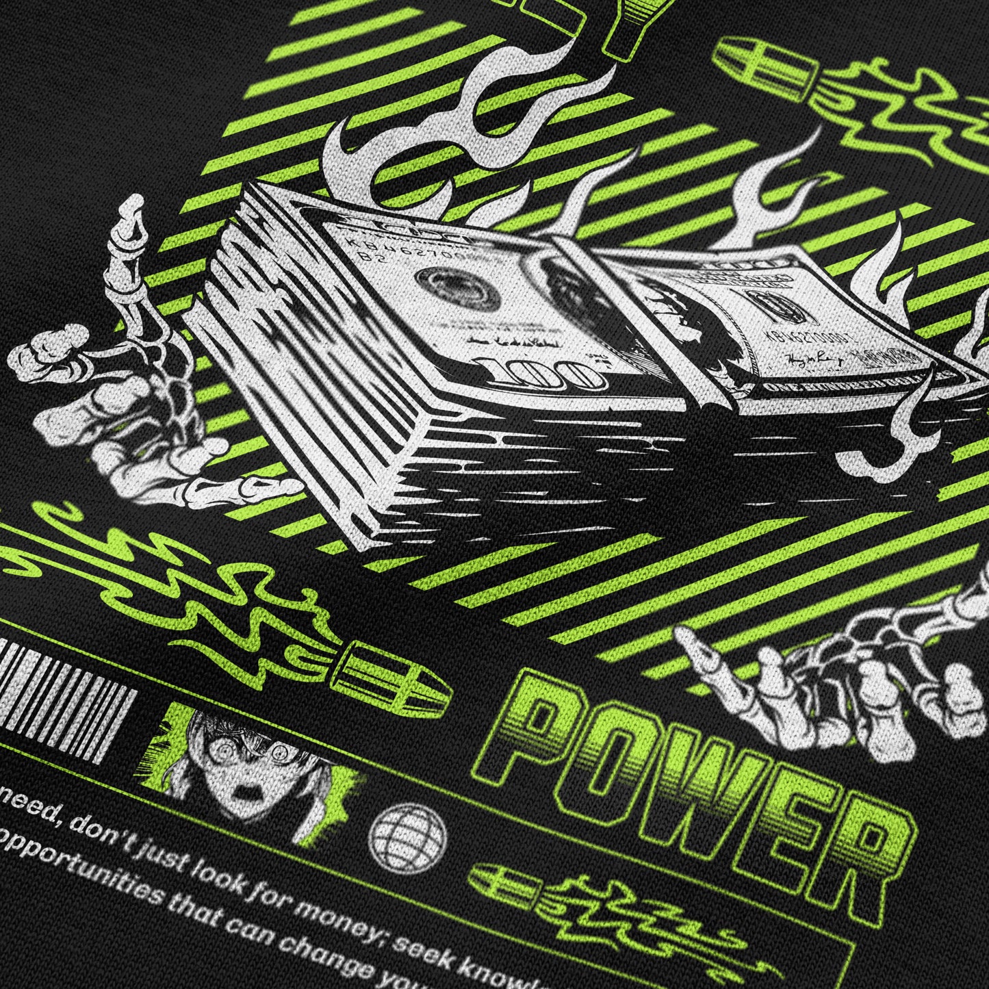 Money Power - Oversized  T-Shirt